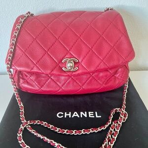 Chanel CC Curvy Flap Bag Quilted Calfskin Medium